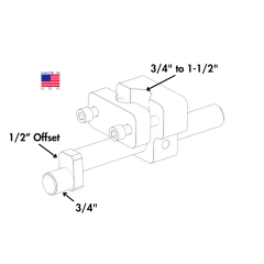 A-11 3/4"-1 1/2" post mount