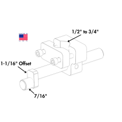 A-22 1/2" to 3/4" post mount