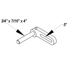 E-11 5" Special Slotted Bracket