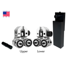 The GROB 18" to 24" bandsaw guide upgrade conversion kit from Carter Products.