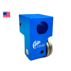 The Rikon 2 bandsaw stabilizer for tight and accurate cuts on a bandsaw.