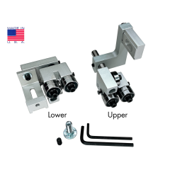 Carter roller bearing guide upgrade kits for both lower and upper guide conversions for the Sears 14 inch stamped steel frame bandsaws.